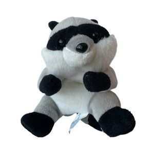 CAP Raccoon Stuffed Animal Great American Fun Corp #32549 Plush 8.5” Clean Vtg